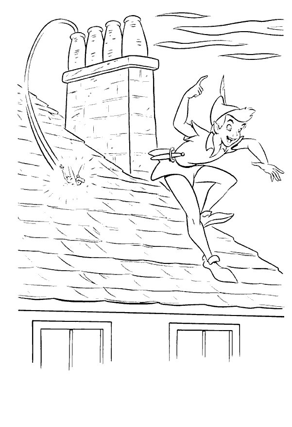 Plansa de colorat cu Peter Pan 1 1